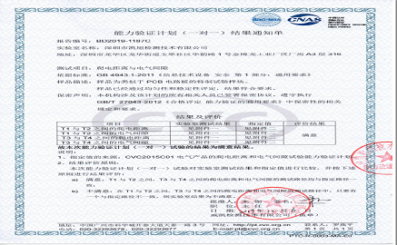 能力验证-电气间隙、爬电距离